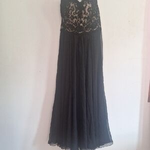 May Queen Black Strapless Dress